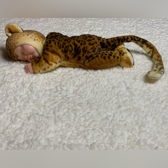 Anne Geddes Baby Leopard Stuffed Animal Plush Doll - Picture 3 of 5